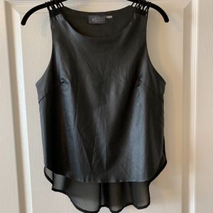 Astr Leather Tank Top